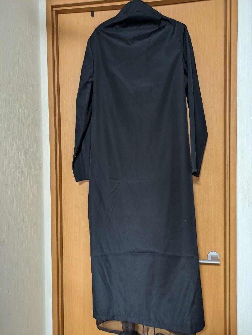 T-KUNITOMO アシンメトリー 長袖ワンピース バルーン 黒 モード