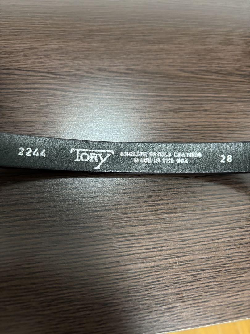 USA製 TORY LEATHER WESTERN BELT BLACK 28