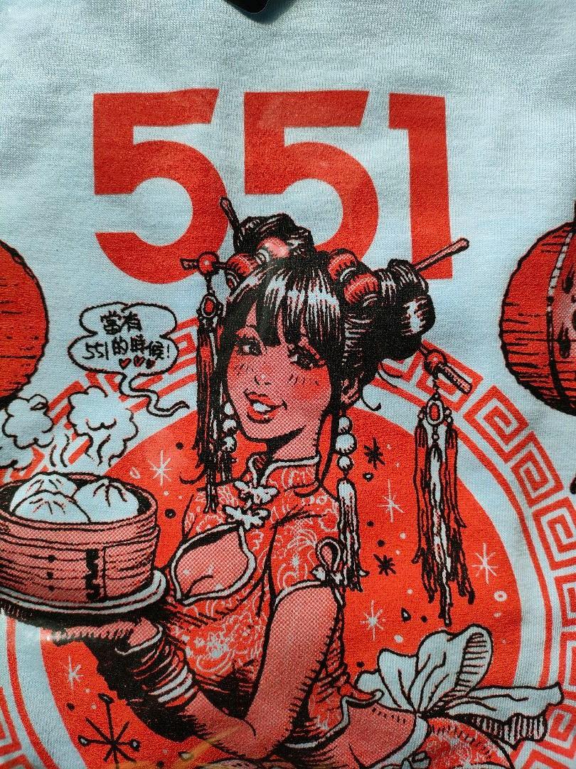 シャツⅭ ブルー コラボTシャツ 水色 サイズXL ByuYM-m38951752880 ロッキンジェリービーン 551 蓬莱 ⑨プリント