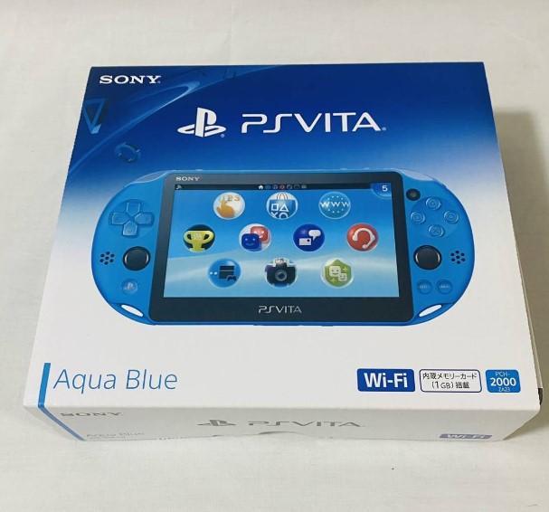 PSVITA アクアブルー PCH-2000 ゲーム機 本体 新品同様&おまけ