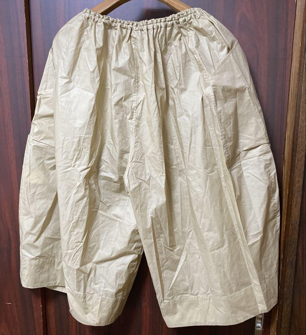 TENNE HANDCRAFTED MODERN ビックポケットパンツ　キャメル TENNE HANDCRAFTED MODERN big pocket culottes(coating cotton
