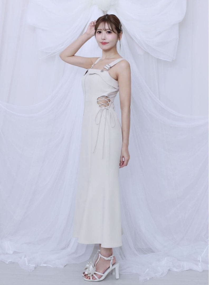 サイドレースアップマーメイドキャミワンピースS