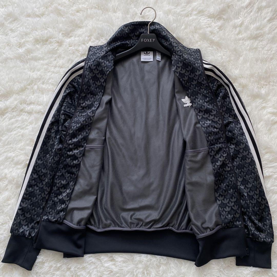 adidas トラックジャケット　モノグラム　トレフォイルロゴ　スリーライン