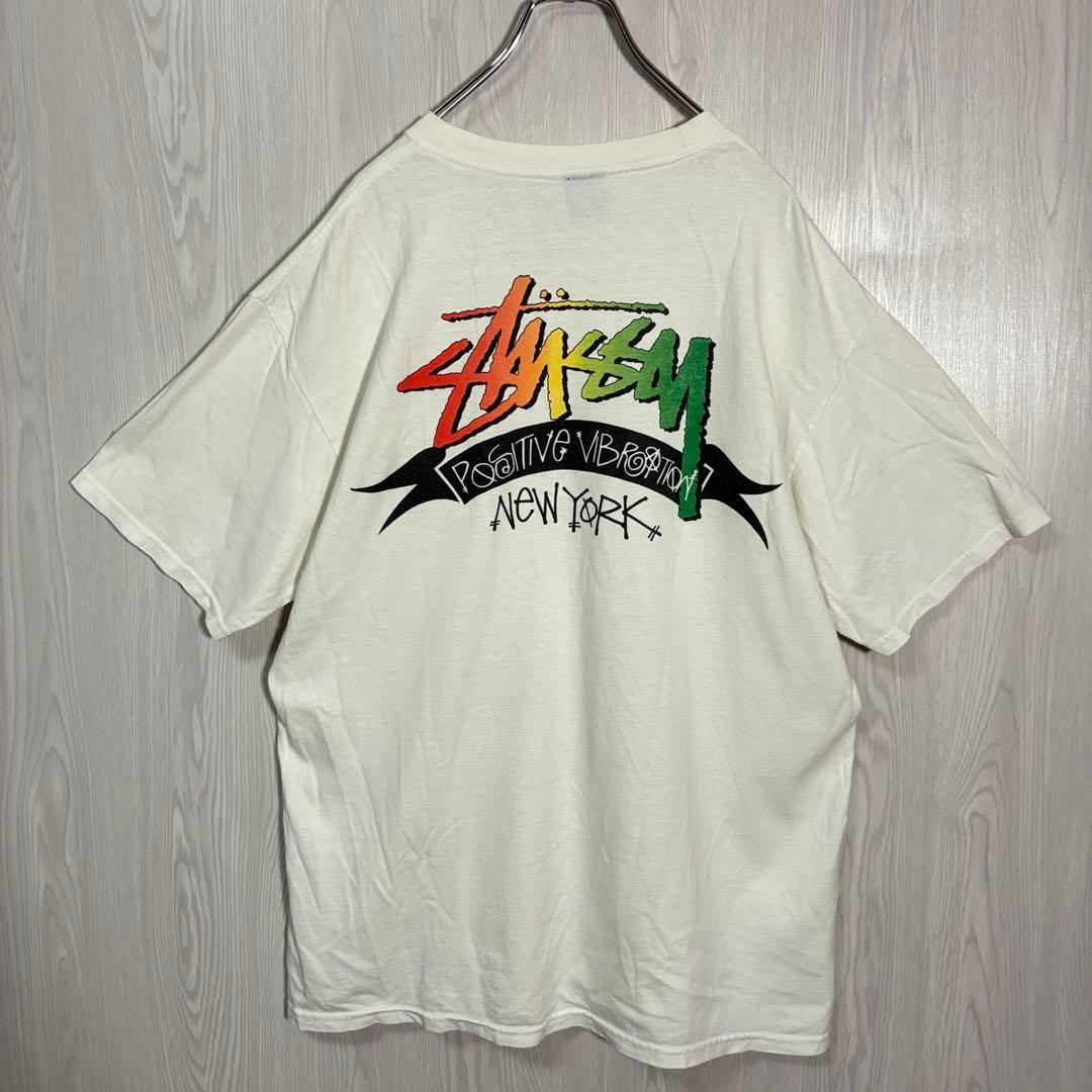 00s stussy 希少 ラスタ シャドーマン ショーンフォント tシャツ 00s stussy 希少 ラスタ シャドーマン ショーンフォント tシャツ