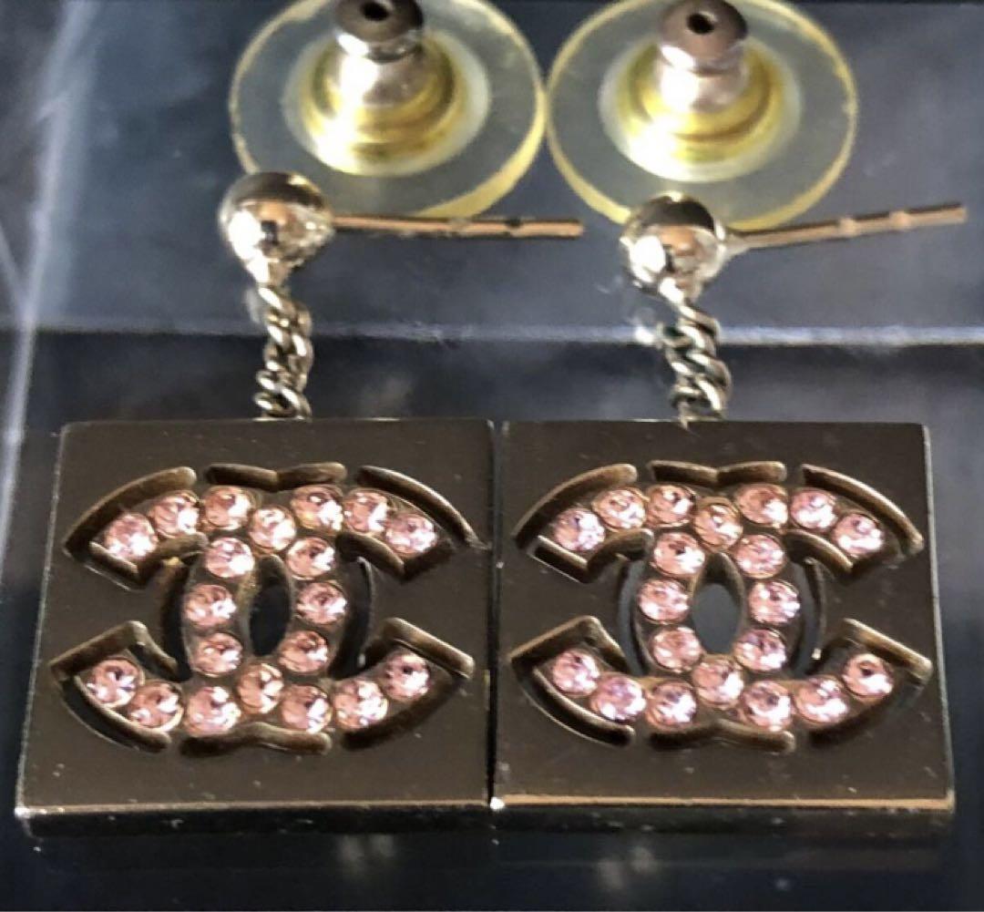 シャネル CHANEL/ピアス/ココマーク/ゴールド/ラインストーン