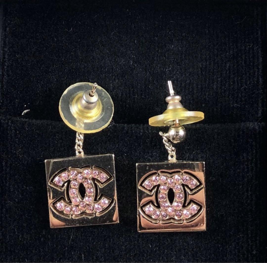 シャネル CHANEL/ピアス/ココマーク/ゴールド/ラインストーン