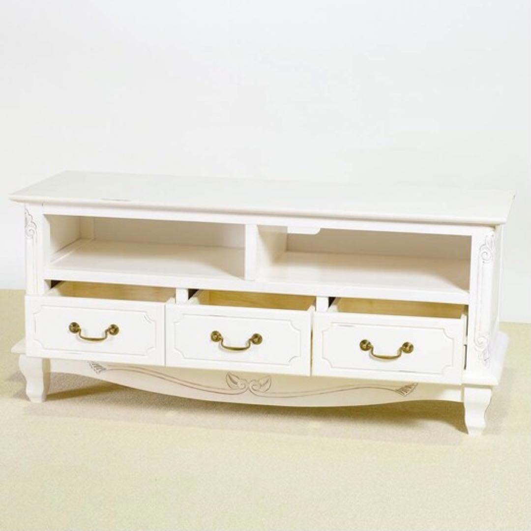 B テレビボード S テレビ台 白 ローボード TV ラック ホワイト 棚 MARWIL-DEMENAGEMENTS_CH