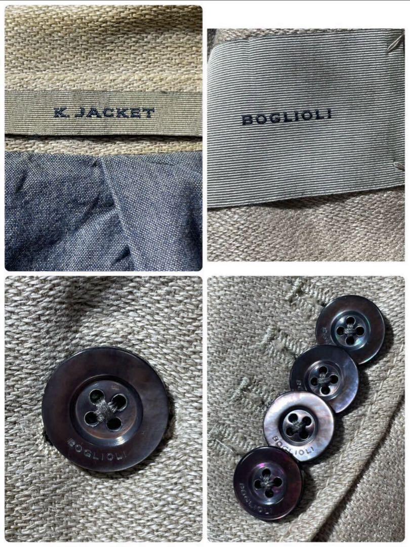 ✨️美品✨️ ボリオリ BOGLIOLI リネン テーラードジャケット 44