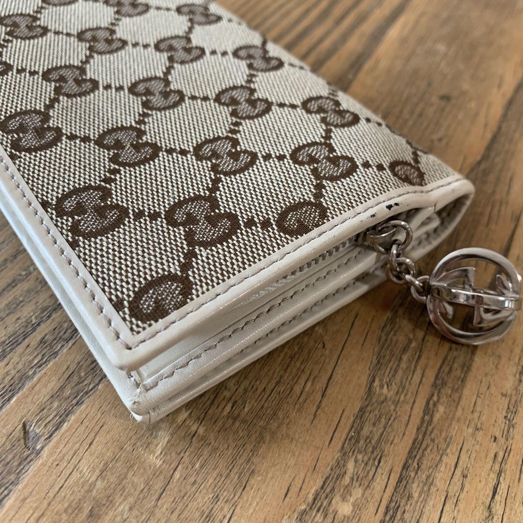 GUCCI(グッチ) GG柄 キャンバス 長財布 GUCCI グッチ 長財布 シェリーライン GGキャンバス GG柄 ロゴ