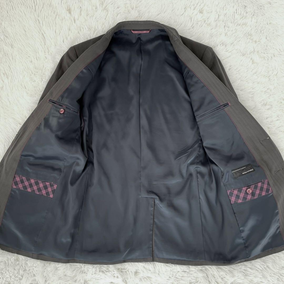 MODA RITORNO セットアップ スリーピース グレー ヘリーボン柄 M