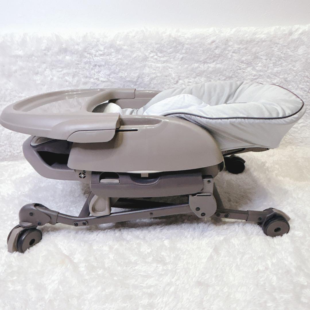 【美品】コンビ スウィングベッド＆チェア ハイローチェア 手動