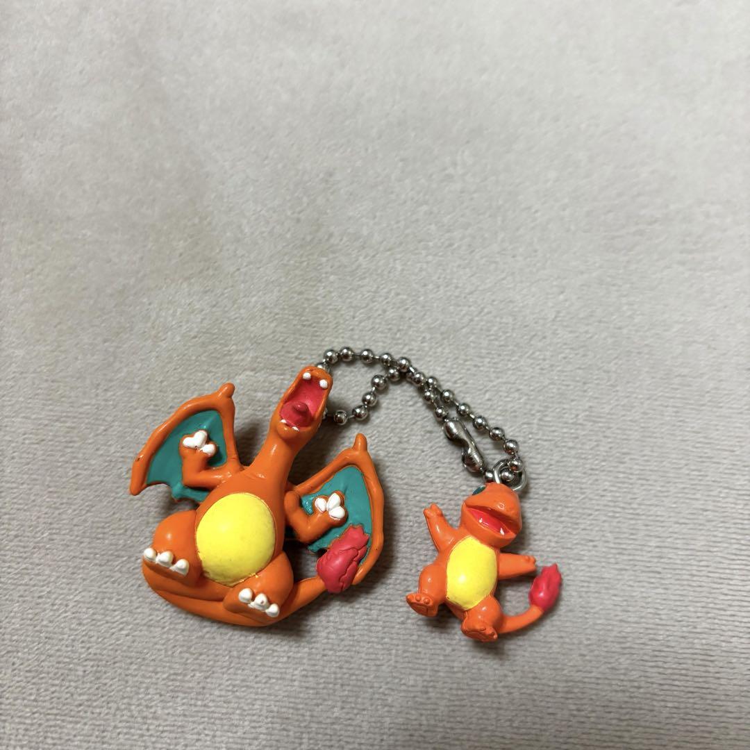ポケモン リザードン ヒトカゲ レトロ キーホルダー フィギュア