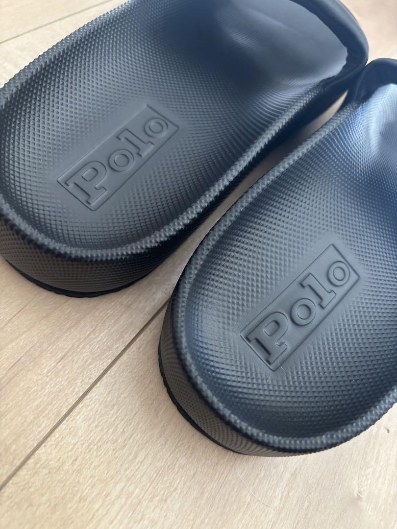 新品未使用】POLO RALPH LAURENサンダル 10D 黒 送料込