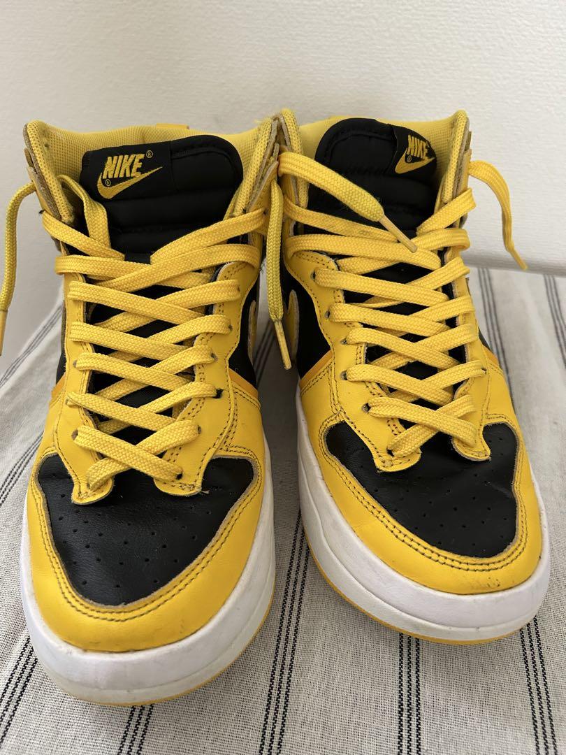 Nike ダンクハイ　イエロー ブラック ハイカットスニーカー