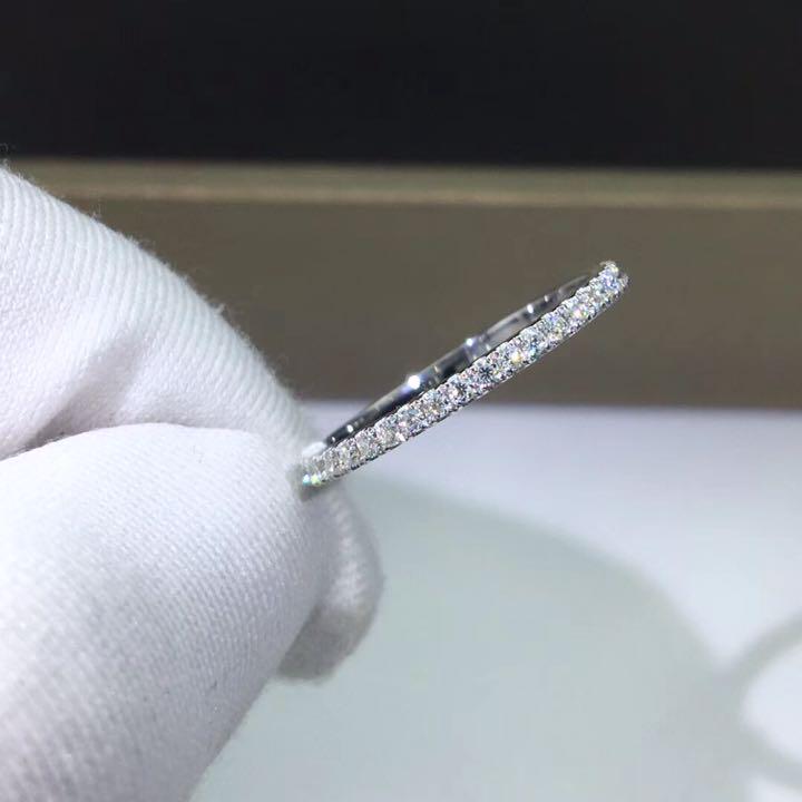 のかけらが エタニティ リング k18WG 68DMK-m38971235777 モアサナイト ダイヤモンド ⋭ト・ブリリ