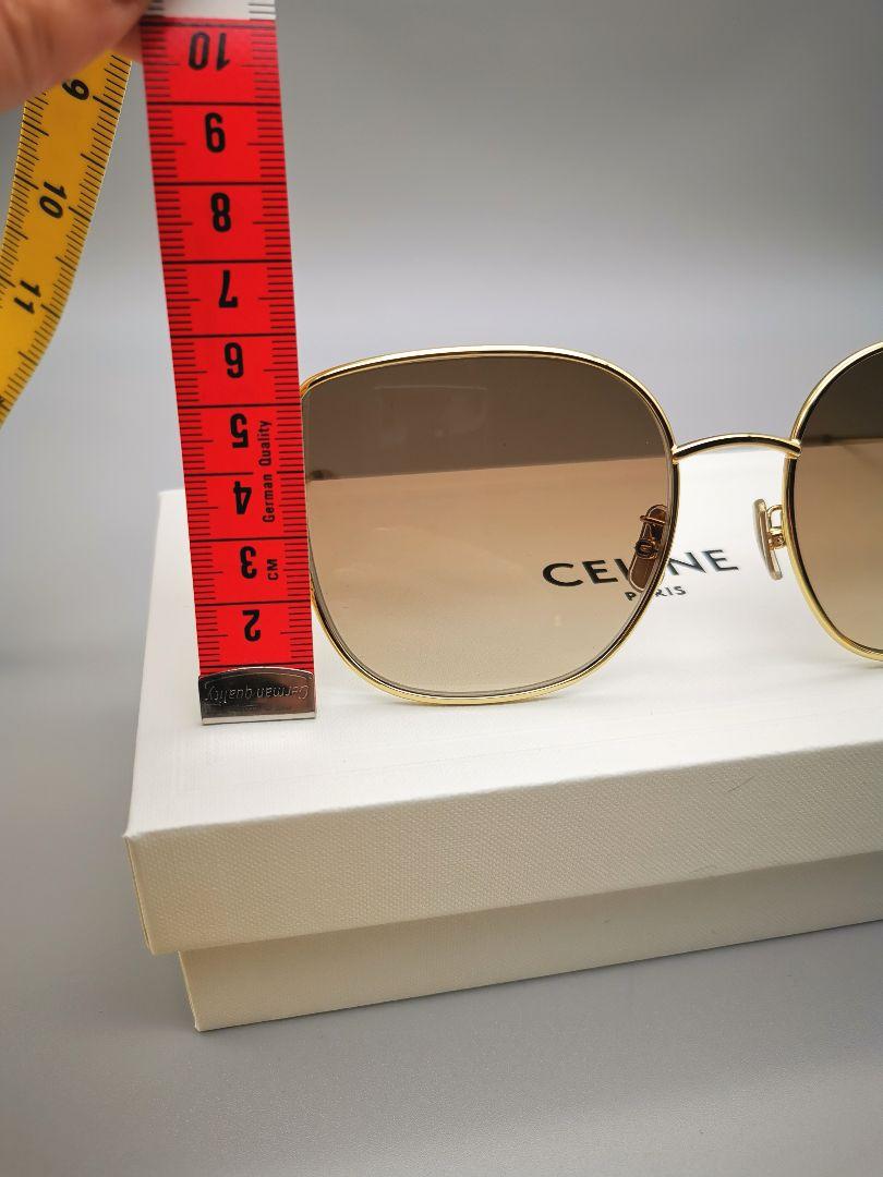 CELINE ゴールドフレーム ブラウンガラスサングラス 新品