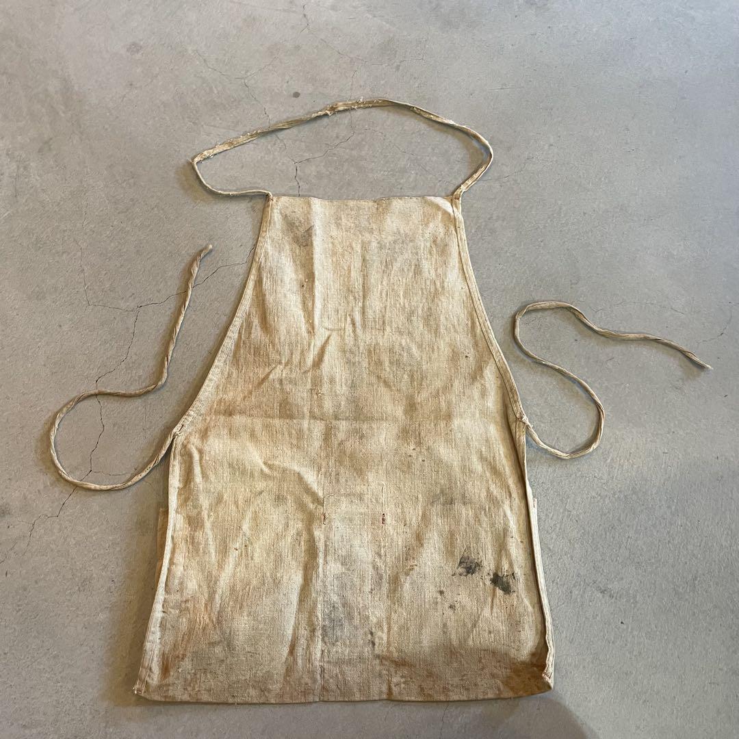 〜50s ビンテージ　ヴィンテージ　ワークエプロン 50s〜 ワークエプロン ビンテージ apron vintage - メルカリ