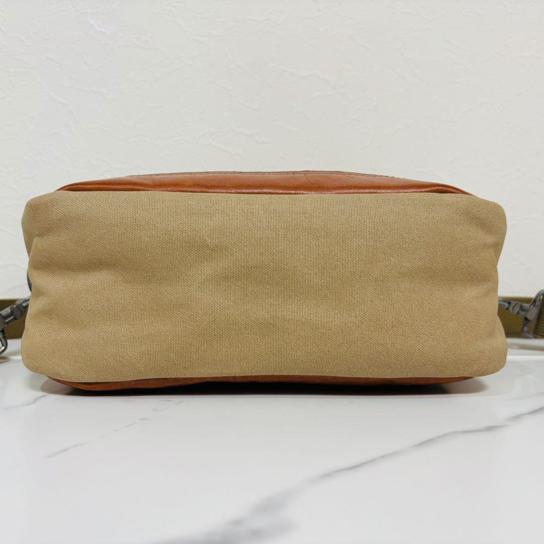 完売品 廃版品 ポーター フィールド ショルダーバッグ L レザー キャンバス