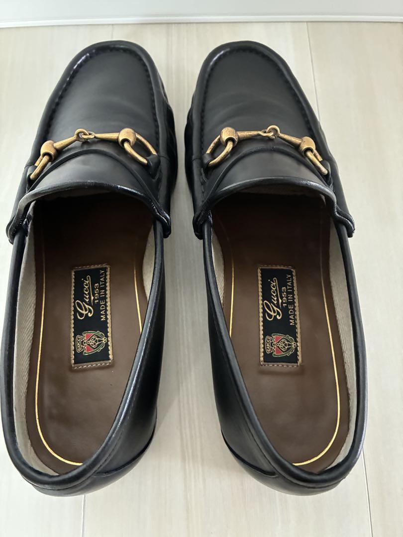 ITALY製 GUCCI 1953 ホースビットローファー 40 E 26.0