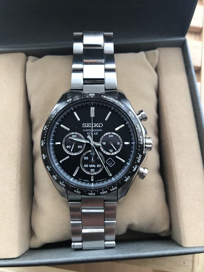 美品 SEIKO SBPY167 V175-0FA0 ソーラー