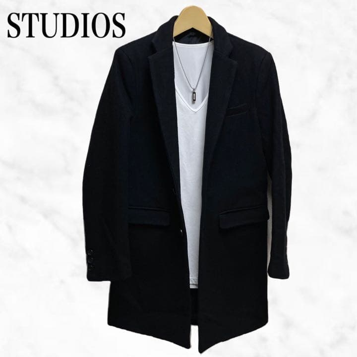 休日限定 studiousで買った黒コート asakusa.sub.jp