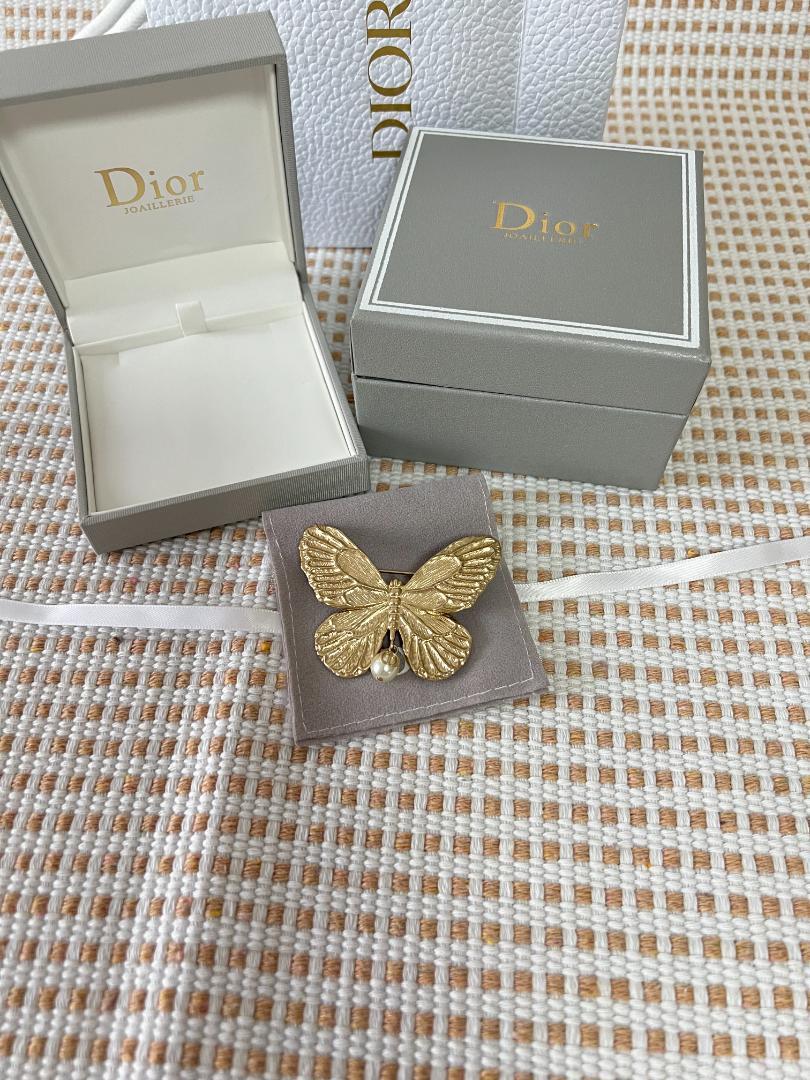 1週間限定▶ディオール DIOR バタフライ ブローチ ゴールド 18,000円