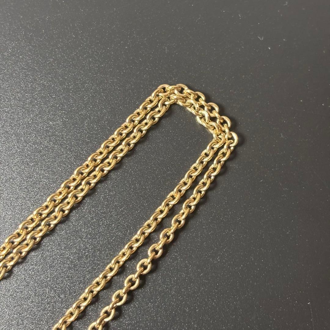 美品★ディオール ネックレス フラワーモチーフ ゴールド ストーン付き