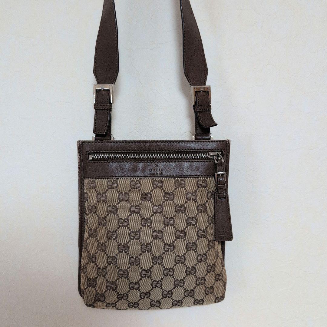 GUCCI GGパターン ブラウンショルダーバッグ レディース 13,500円