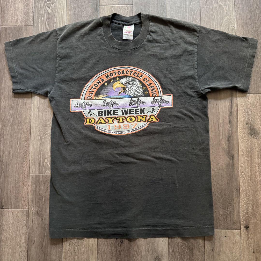 90s USA製 デイトナバイクウィーク Tシャツ ブラック イーグル フェード 90s USA製 デイトナバイクウィーク Tシャツ ブラック イーグル