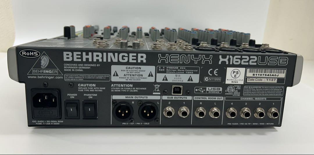 ベリンガー Behringer XENYX X1622USB ミキサー