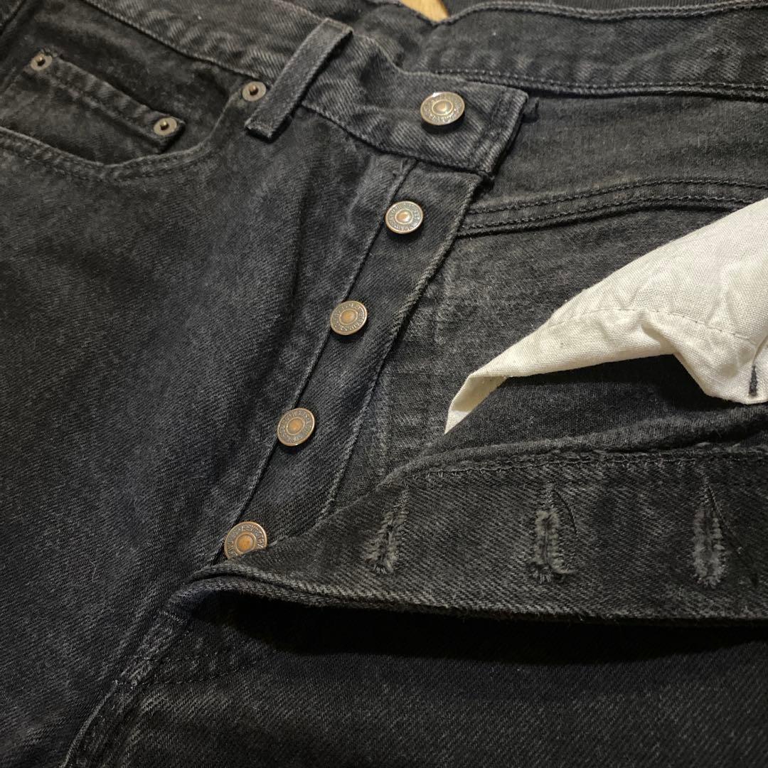 珍品90sリーバイス 501-0660 ブラック USA製 イレギュラー？後染め