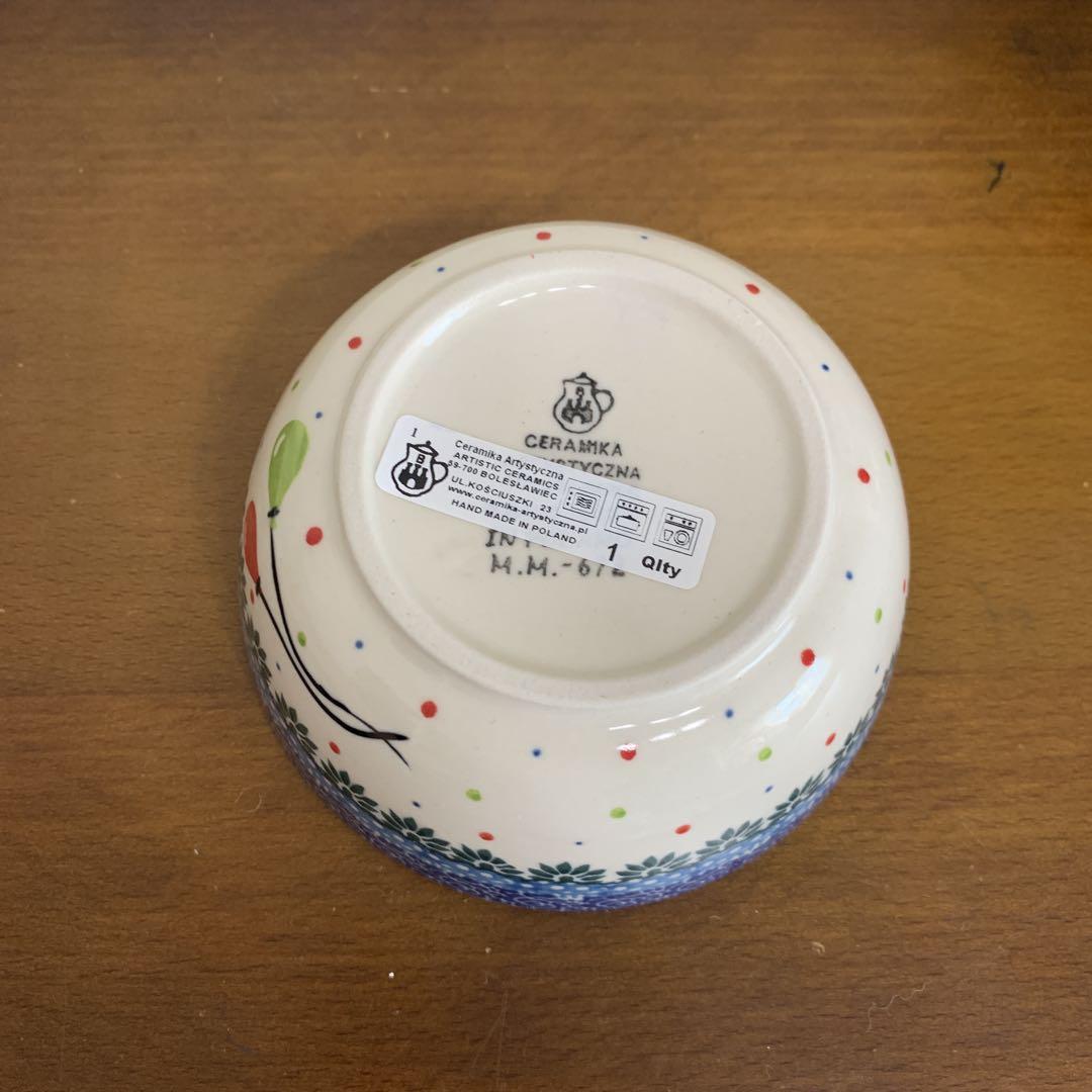 VENA社☆ツェラミカ☆ハンドメイド☆食器☆深ボウル小☆熊と風船