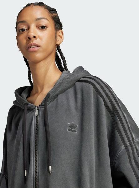adidas アディダス ウォッシュド オーバーサイズ フルジップパーカー