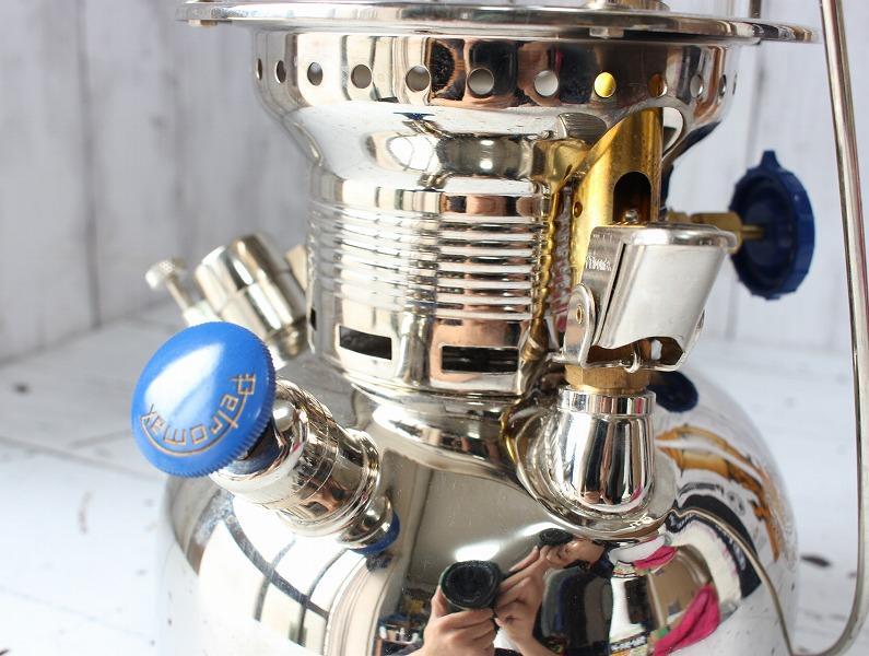 ペトロマックス HK500 ニッケル 灯油ランタン ケース付き