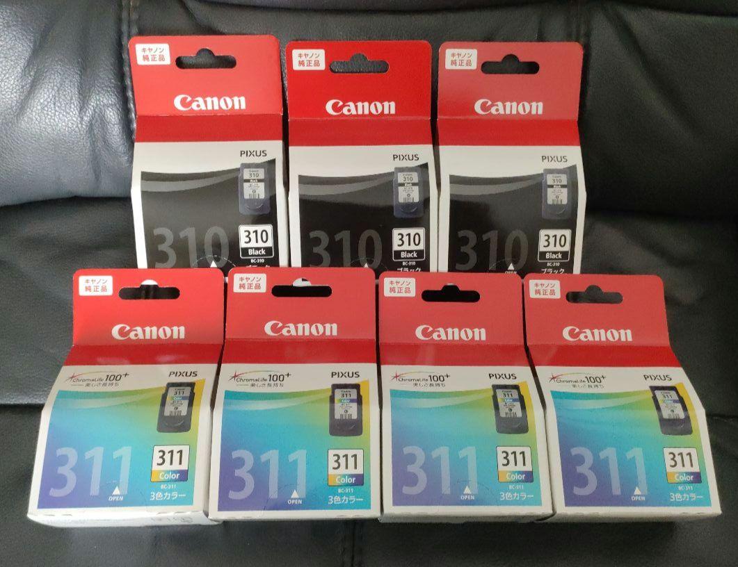Canon 310 311 インクカートリッジ 7個セット