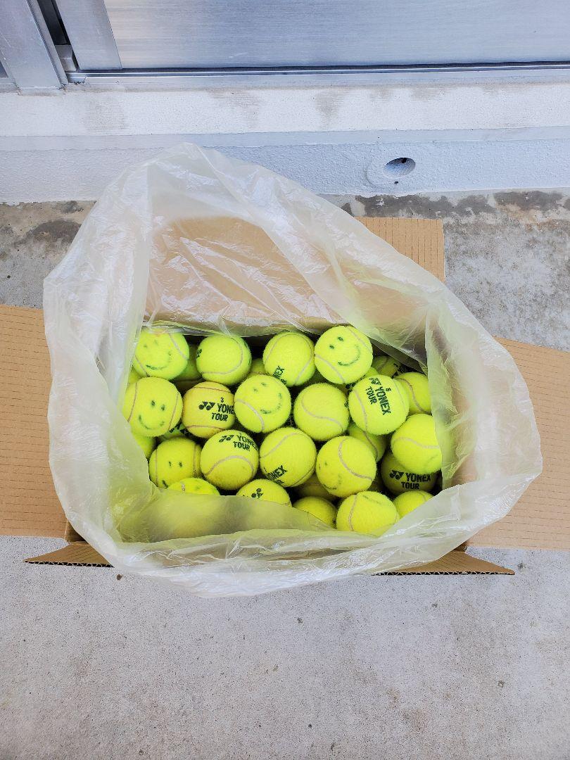 【送料無料】YONEX 硬式テニス グリーンボール100球（中古）ジュニア用 tennis_13-000038