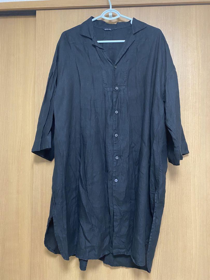 パドカレPas de calais 60ヘンプ 羽織物＊クロ