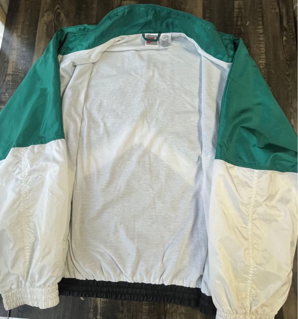 90s NIKE 銀タグ マルチカラー ナイロン ジップ ジャケット