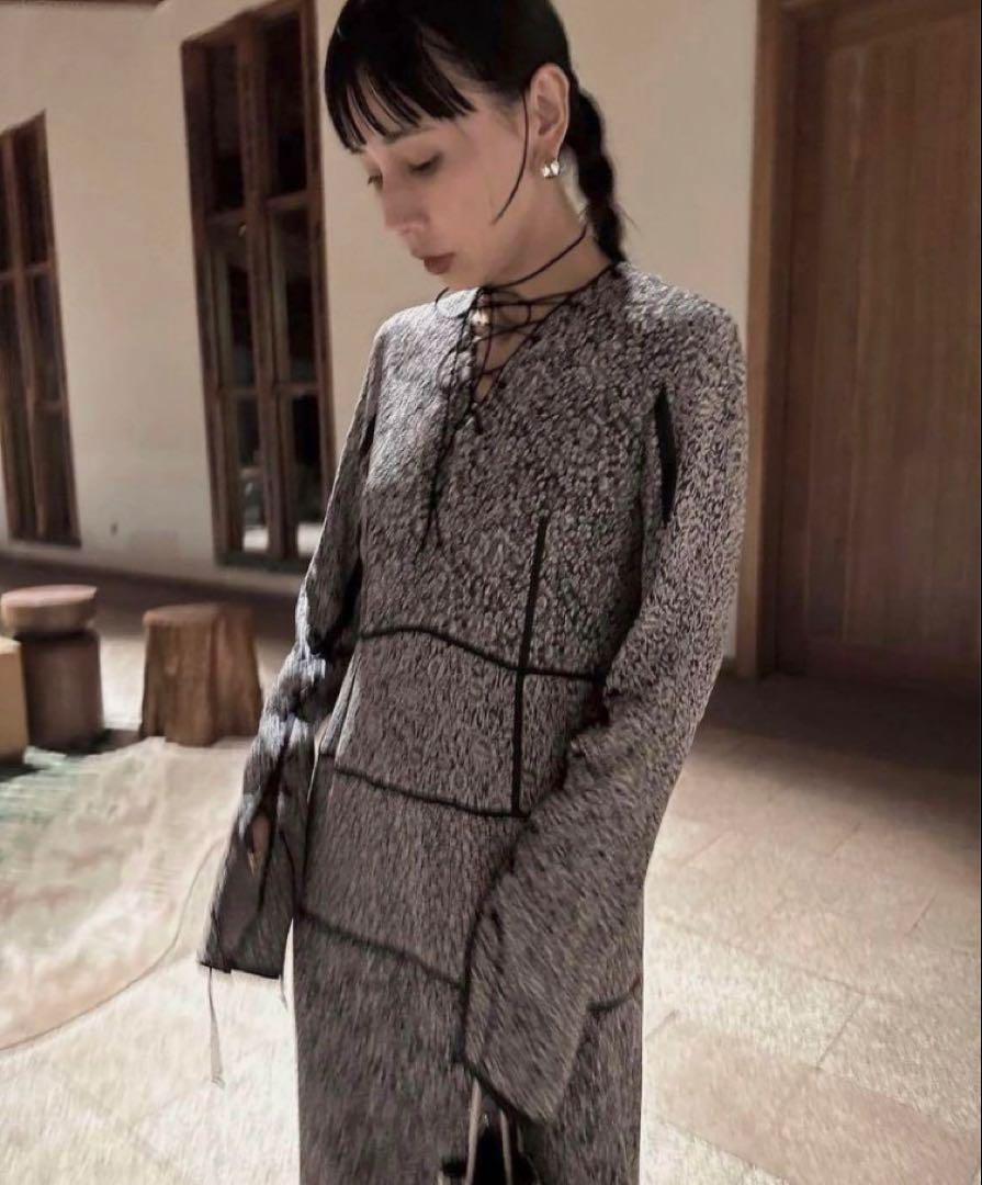 ワンピース ameri vintege vintage jacquard dress S