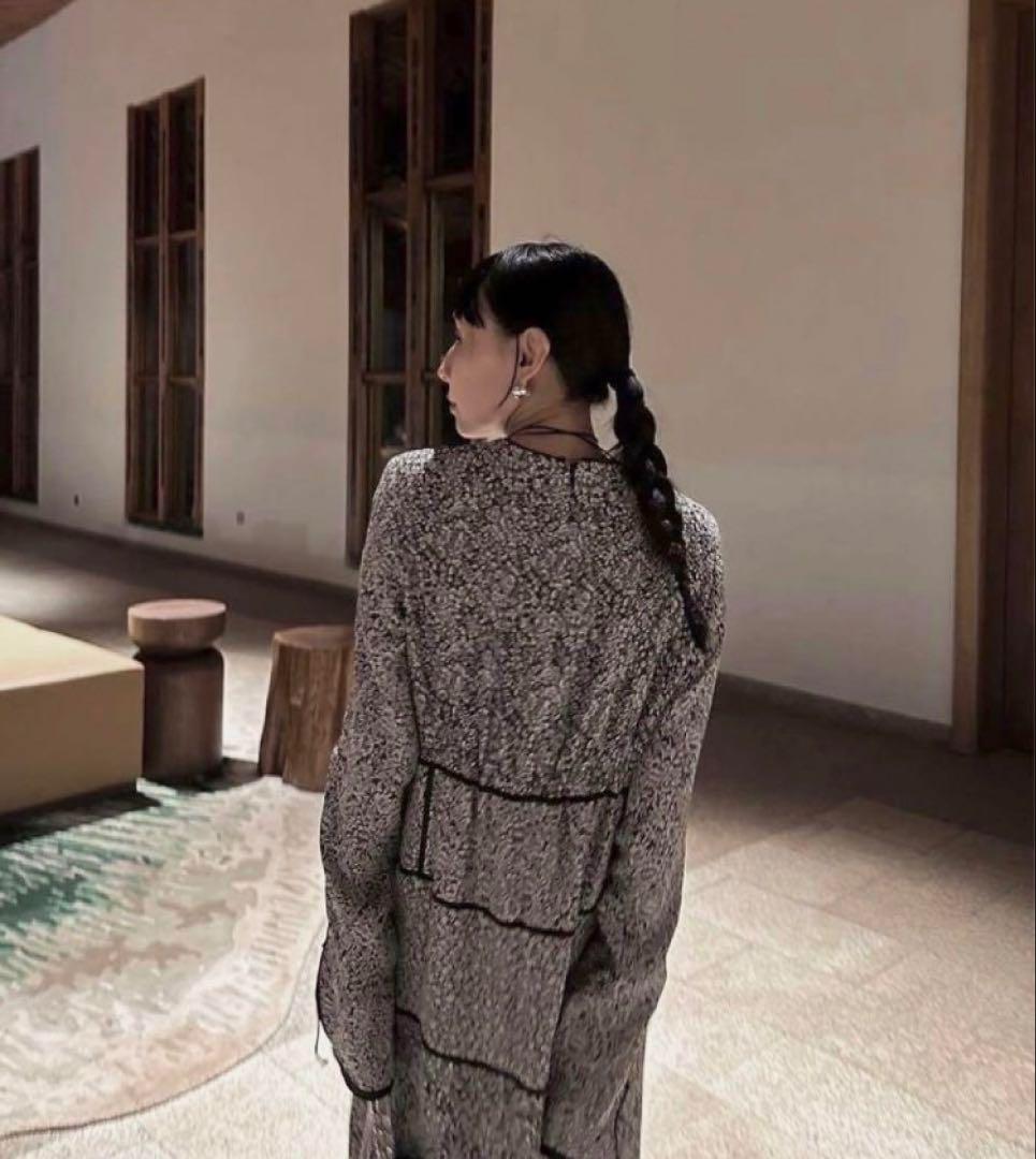 ワンピース ameri vintege vintage jacquard dress S