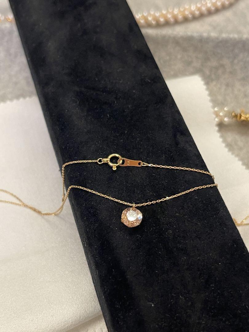 K18イエローゴールド　ダイヤモンド0.95ct ネックレス