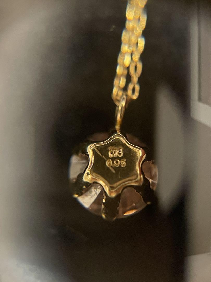 K18イエローゴールド　ダイヤモンド0.95ct ネックレス