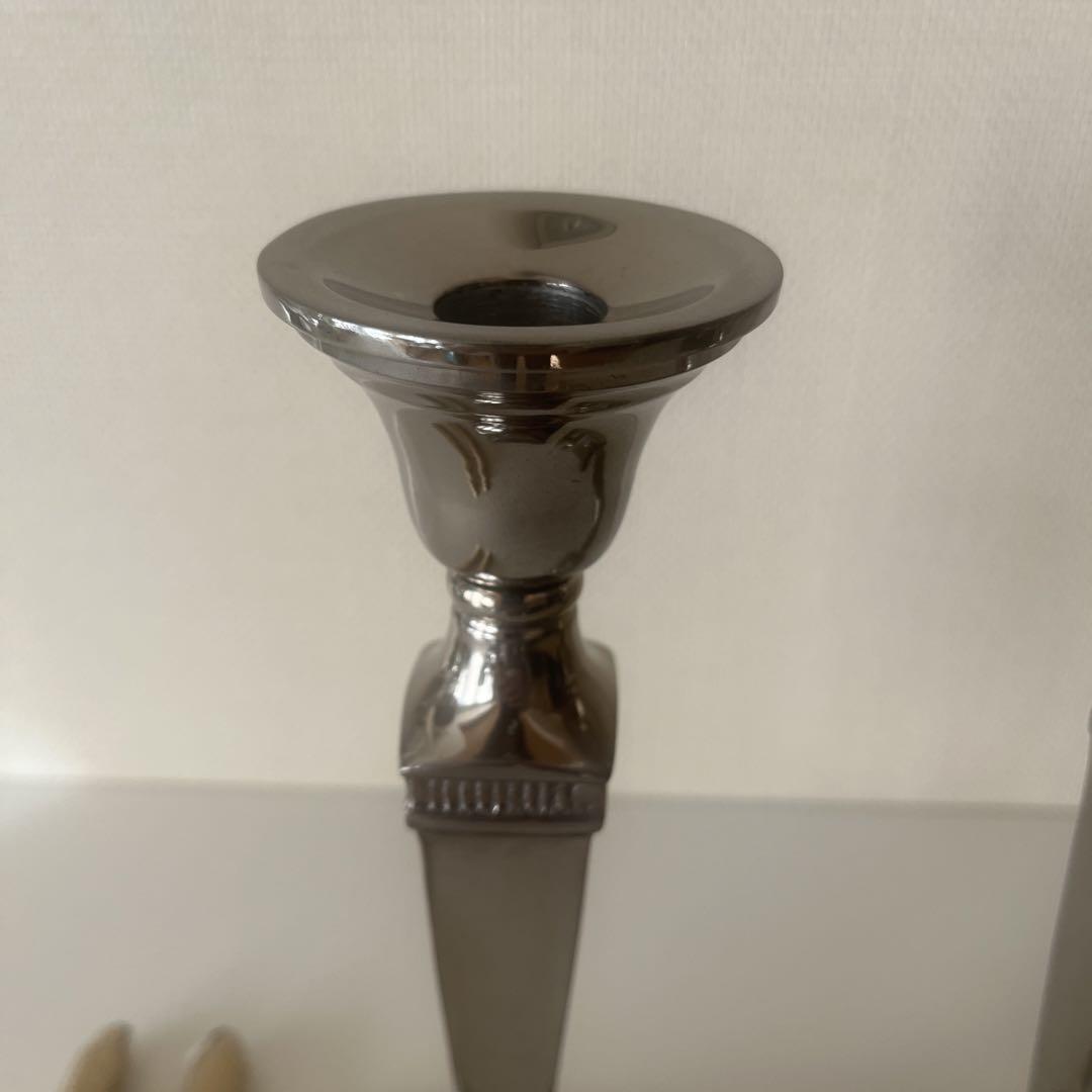 Laura Ashley(ローラアシュレイ)　キャンドルスタンド2本