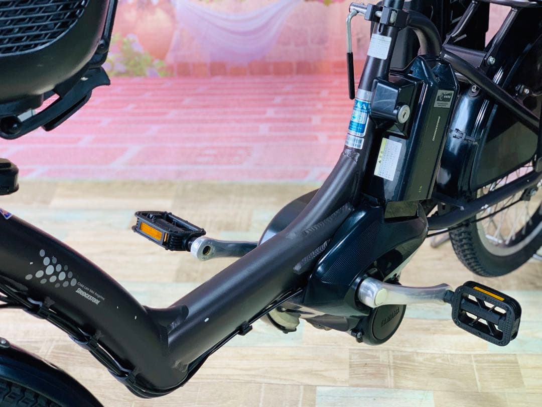 熱い販売 ☆➁ 5369子供乗せ電動アシスト自転車ブリヂストン3人乗り