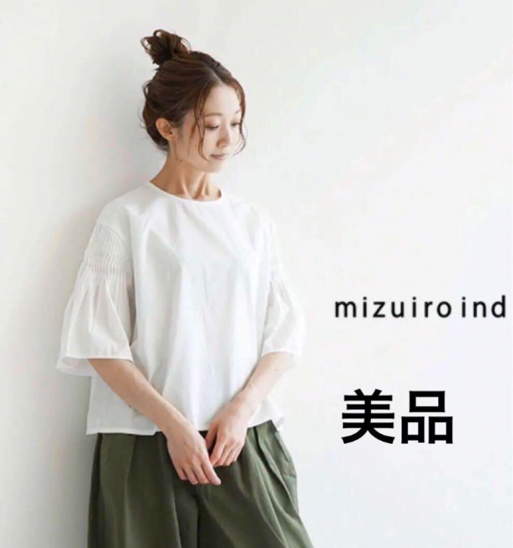 mizuiro ind ピンタックブラウス　白 mizuiro ind ピンタックパフスリーブシャツ｜ MARcourt ONLINE