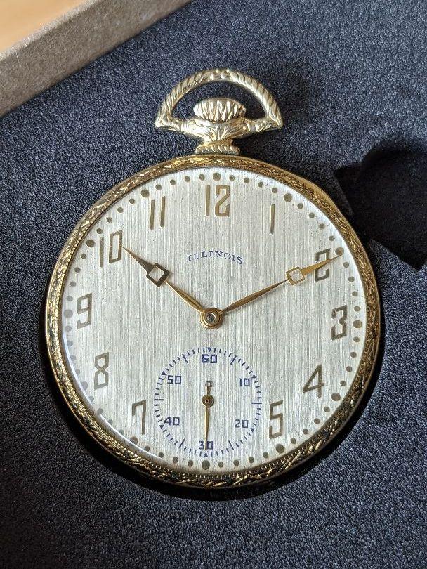 【極美品】ILLINOIS Lincoln イリノイ 懐中時計 12s 19J
