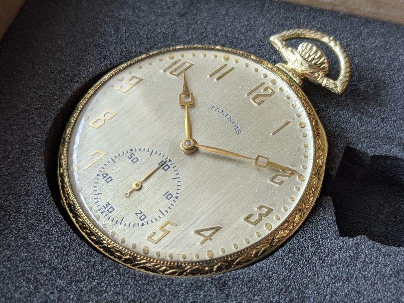 【極美品】ILLINOIS Lincoln イリノイ 懐中時計 12s 19J