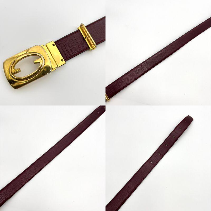 特価 GUCCI ブラック ボルドー インターロッキング GG ベルト グッチ 小物