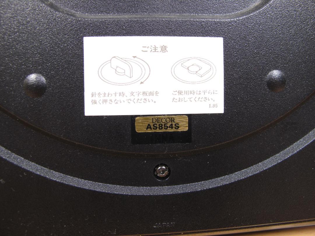 SEIKO DECOR セイコー デコール 高級 ガラス 壁掛け時計 動作品