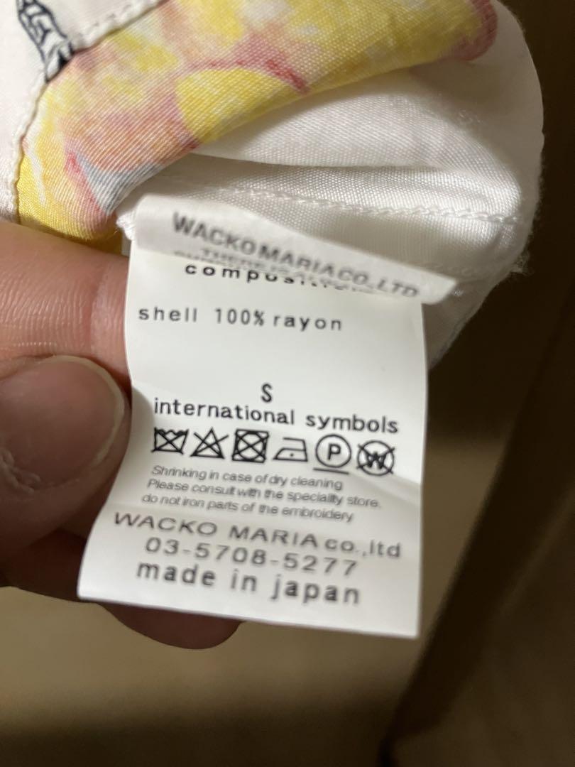 WACKO MARIA ネックフェイス　アロハシャツ Sサイズ